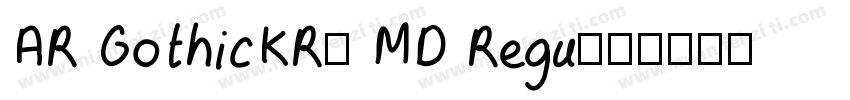 AR GothicKR5 MD Regu字体转换